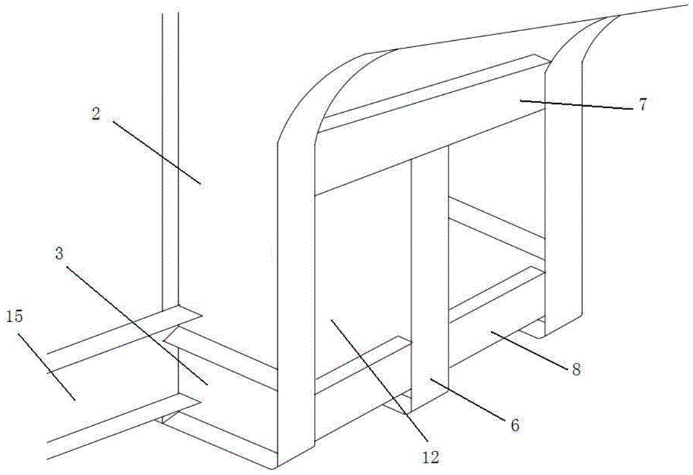 一种集装箱车中主梁与加强梁的连接结构的制作方法与工艺