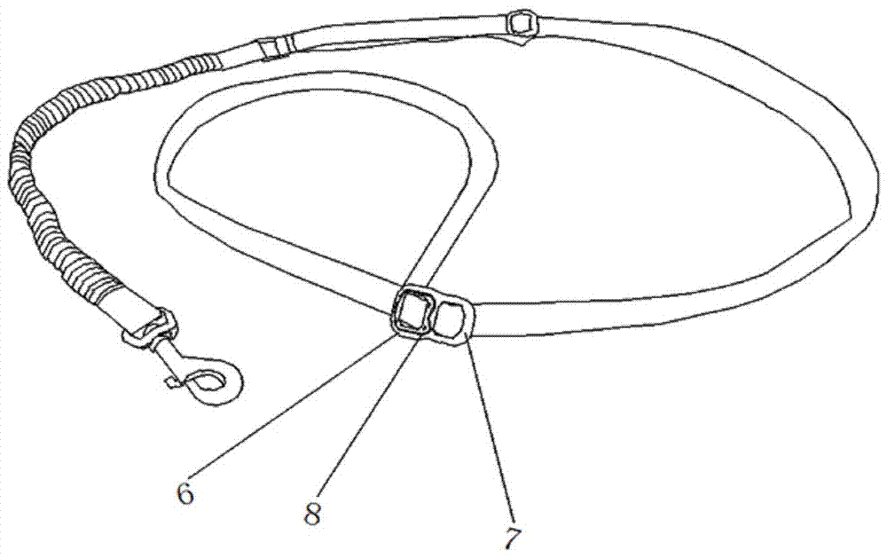 系腰手拿兩用防暴沖寵物牽繩的制作方法與工藝