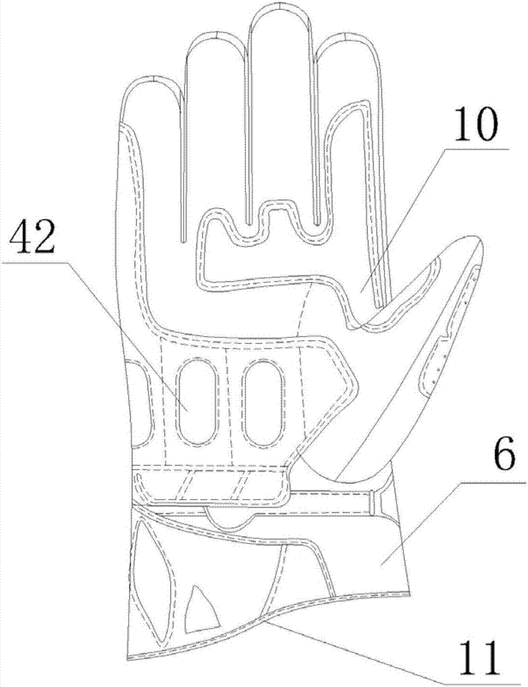一种摩托车骑行手套的制作方法与工艺