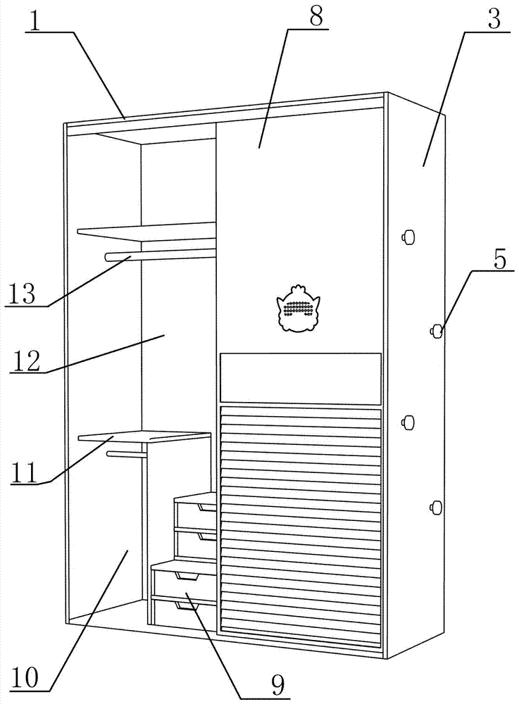 一种带暗格的衣柜的制作方法