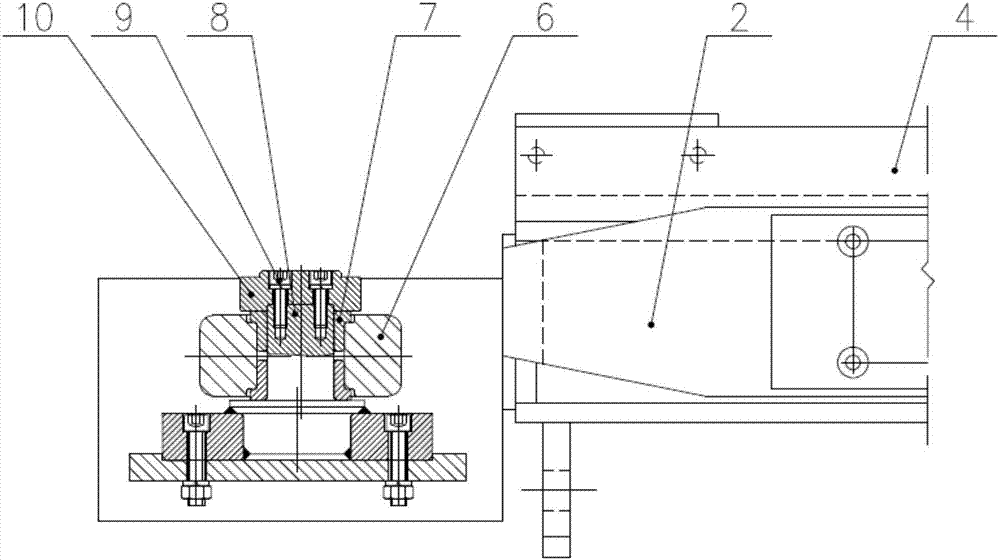 高速线材集卷站托板升降装置的制作方法