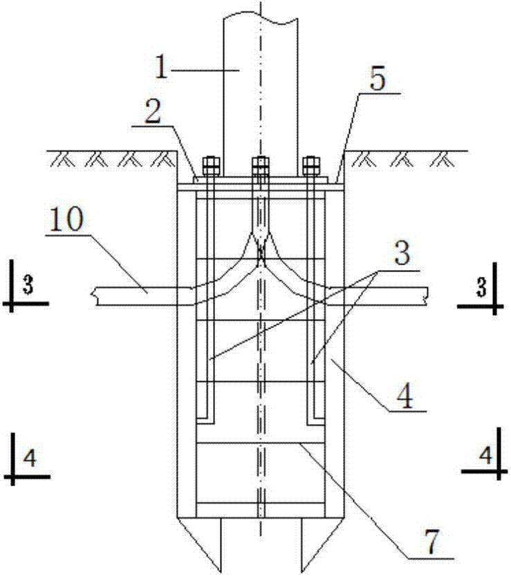 一种预制隐形T型肋板筒形路灯基础的制作方法与工艺