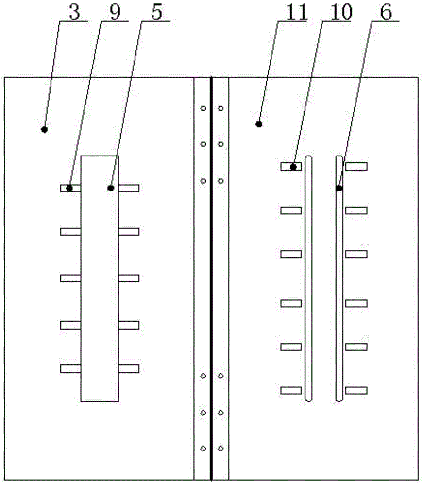 一種口袋開(kāi)口雙牙補(bǔ)縮率模板的制作方法與工藝