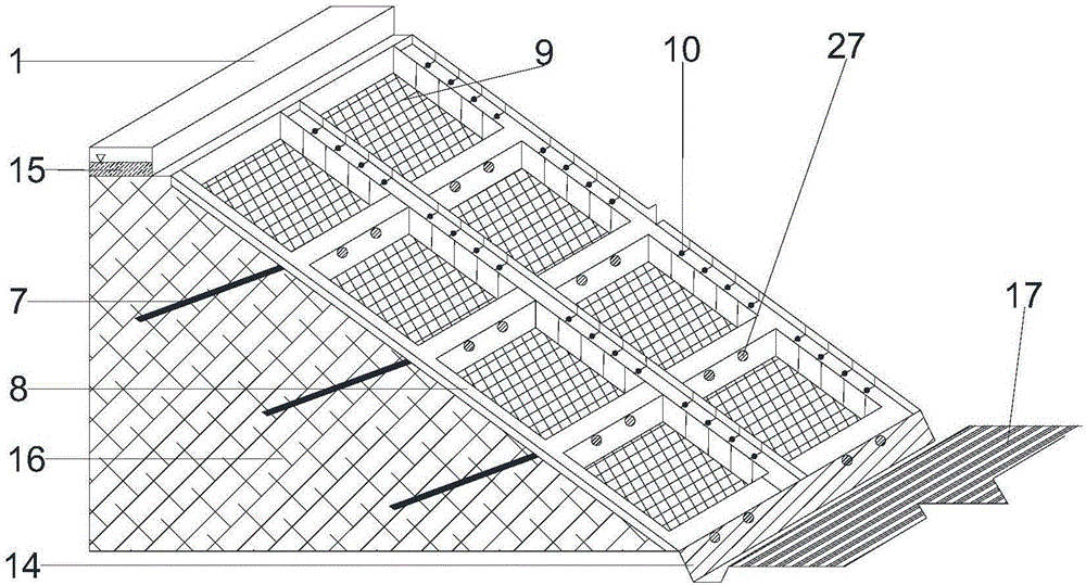 公路路塹邊坡生態(tài)護(hù)坡結(jié)構(gòu)及施工方法與流程