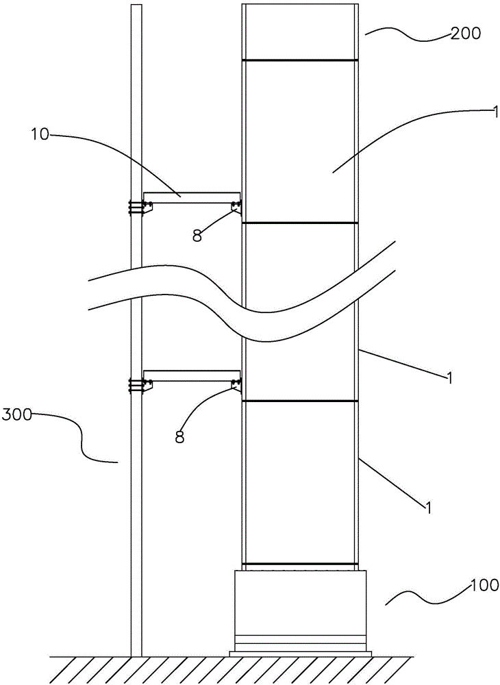 一种既有建筑加装电梯井道的施工方法与流程