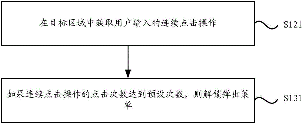 一种弹出菜单的响应方法、装置及移动终端与流程