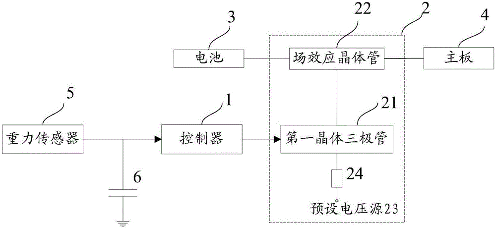 一種跌落保護(hù)電路及移動終端的制作方法與工藝