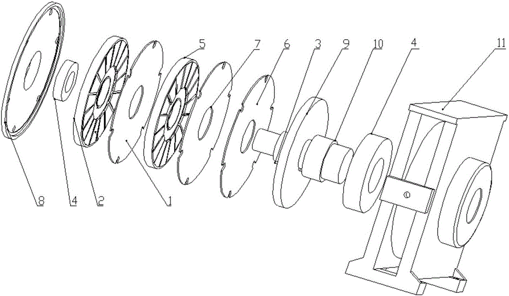 一种多定转子结构的轴向永磁无刷曳引机的制作方法与工艺