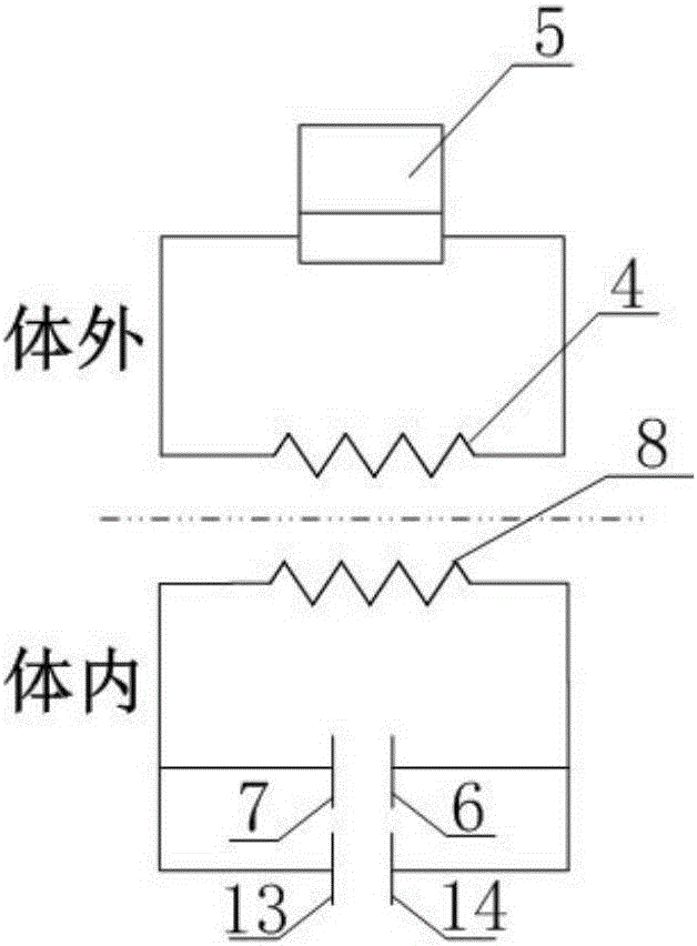 一種不插入血管內(nèi)的植入式無線無源血壓監(jiān)測裝置及方法與流程