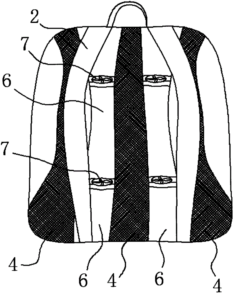 一種自帶減負(fù)透氣按摩功能的書包的制作方法與工藝