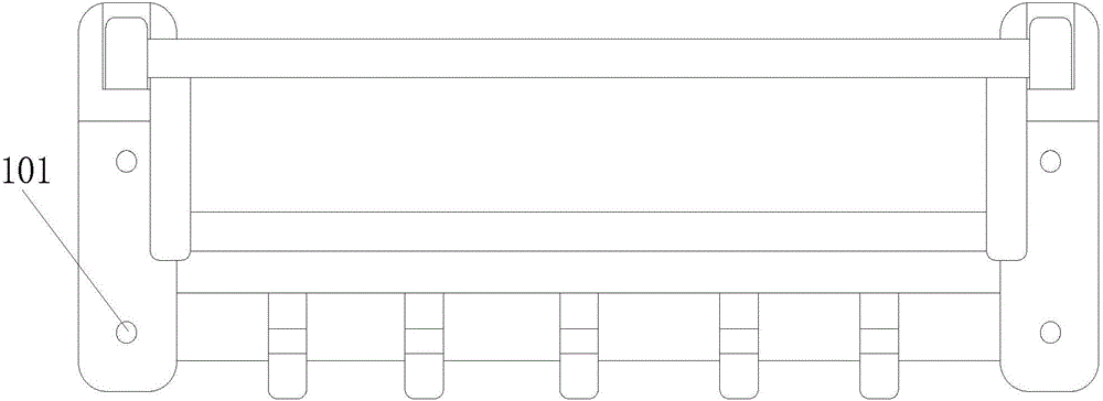 一种收折式浴巾架的制作方法与工艺