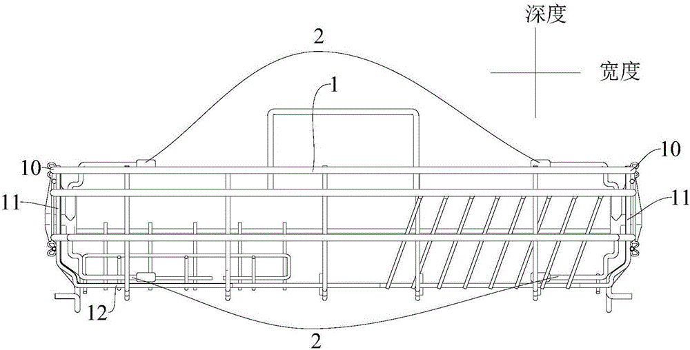 用于洗碗機(jī)的碗籃組件及洗碗機(jī)的制作方法與工藝