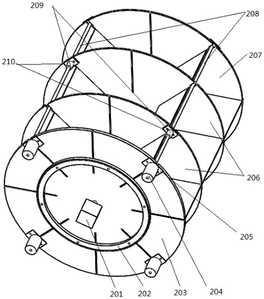 空間大小可調(diào)的旋轉(zhuǎn)式儲物柜的制作方法與工藝