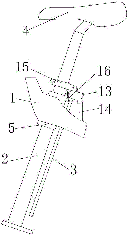 一种折叠式自行车可折收式鞍座的制作方法与工艺