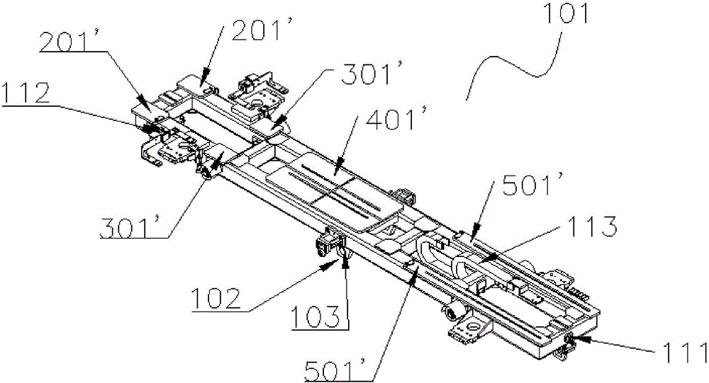 多車型無(wú)源臺(tái)車平臺(tái)的制作方法與工藝