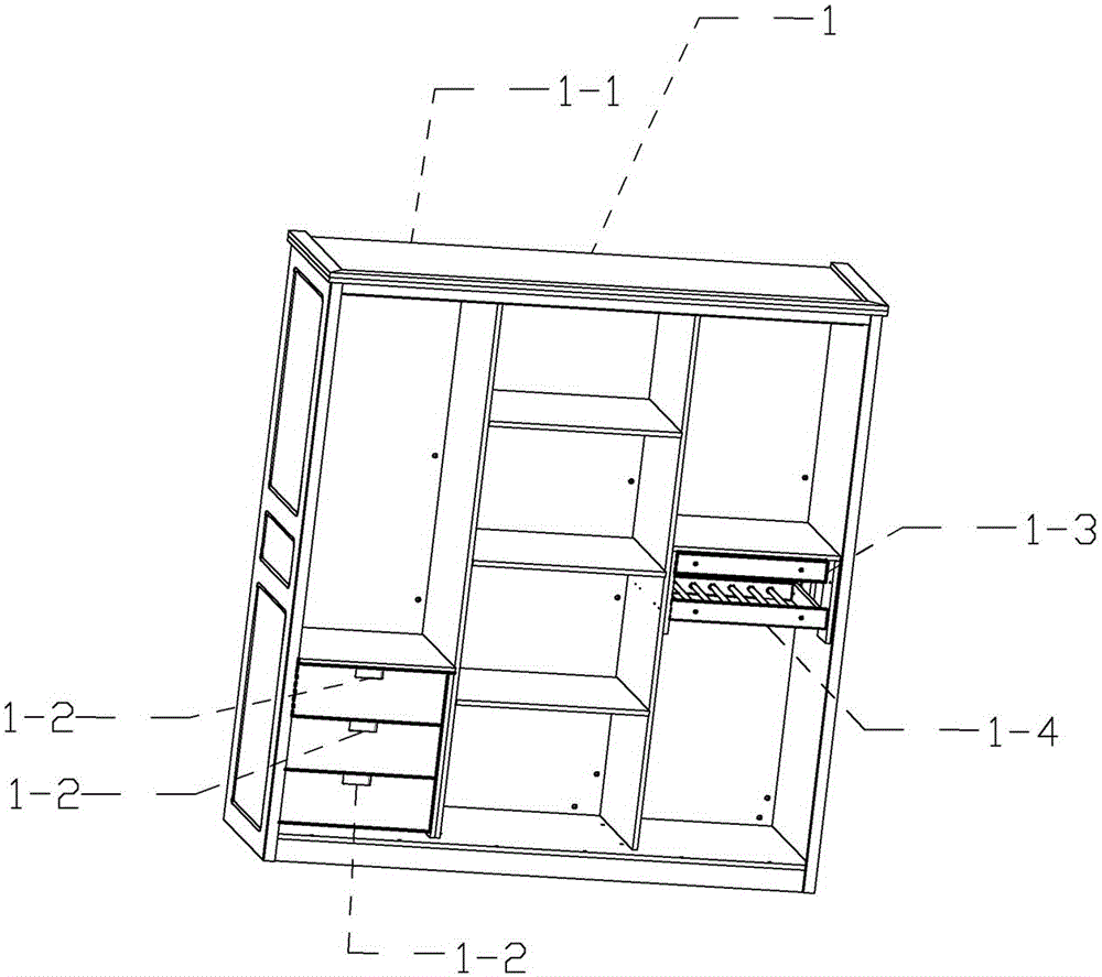 一种竹制三趟门衣柜的制作方法与工艺