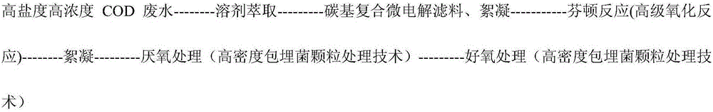 一種難降解高鹽高COD及高溶劑含量廢水的處理方法與流程