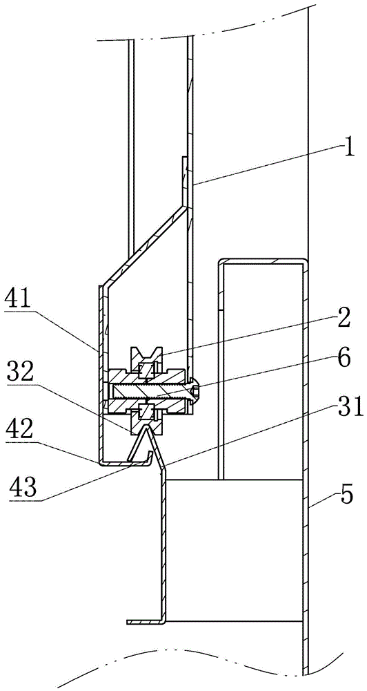 一种数控机床移动门的防脱落结构的制作方法与工艺