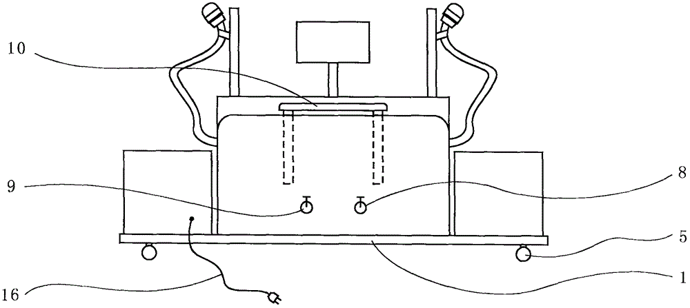 内置冲击波发生装置的足浴盆的制作方法