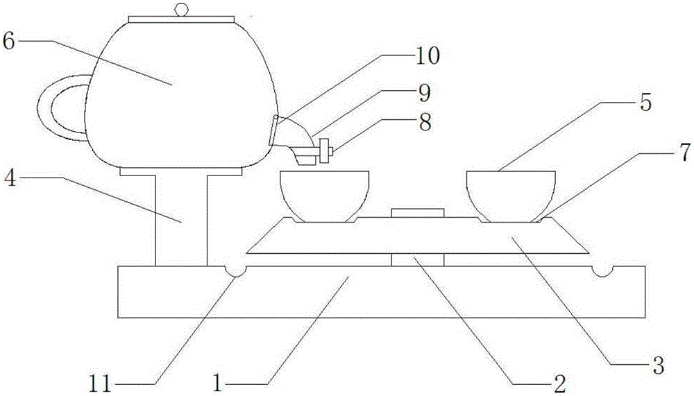 一种组合式茶具的制作方法与工艺