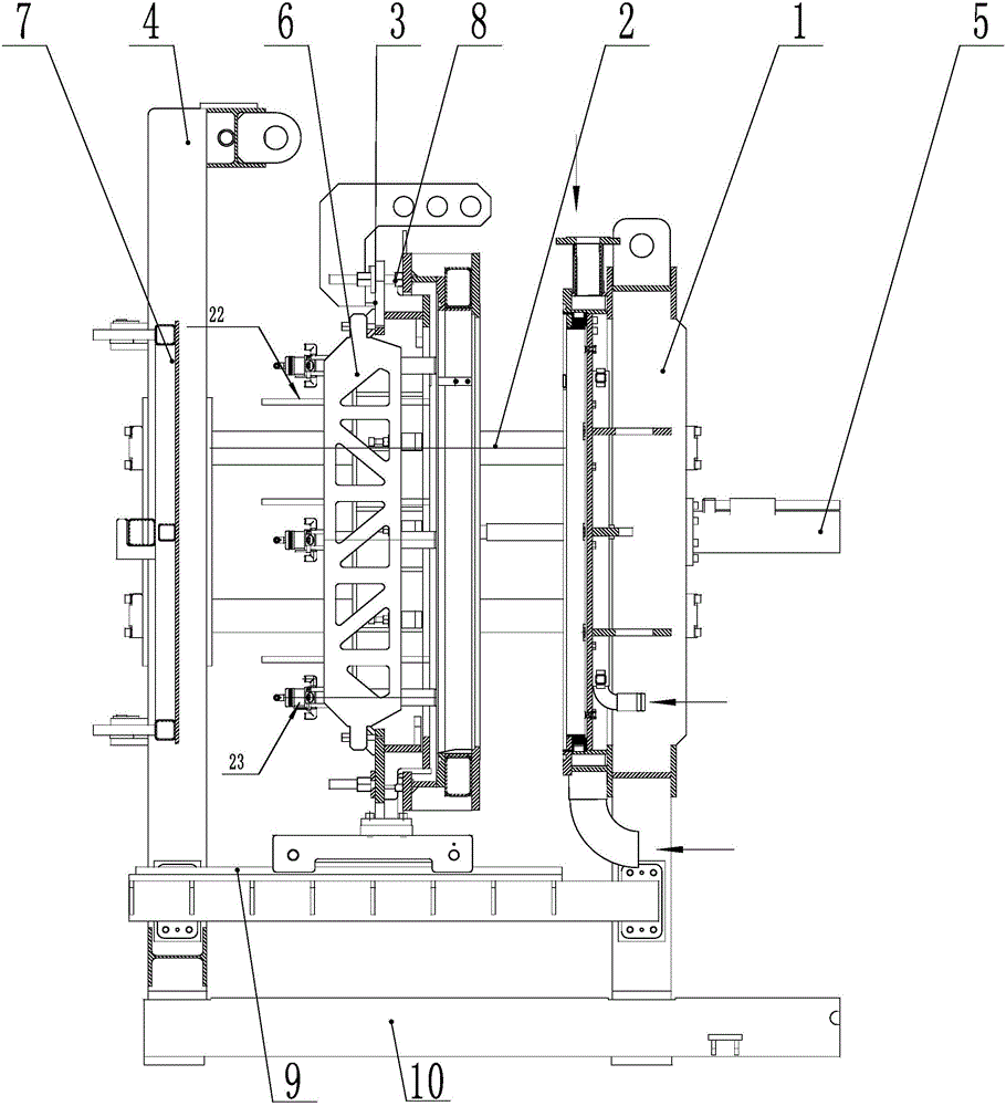 二模板固定式頂出架快換模全自動泡沫成型機的制作方法與工藝