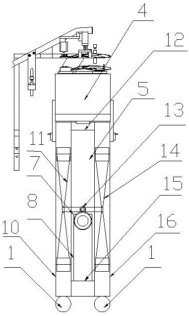 一种刷板输送机械双向自动伸缩机架的制作方法与工艺