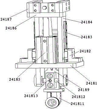 隔磁杆托盘上料机构的隔磁杆取料装置的制作方法