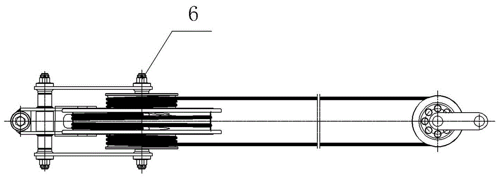 接觸網(wǎng)及附加導(dǎo)線補(bǔ)償下錨1:2型三角齒棘輪補(bǔ)償裝置的制作方法