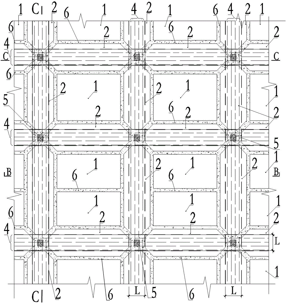 一种装配式板柱结构楼板及其划分方法以及楼板单元构件与流程