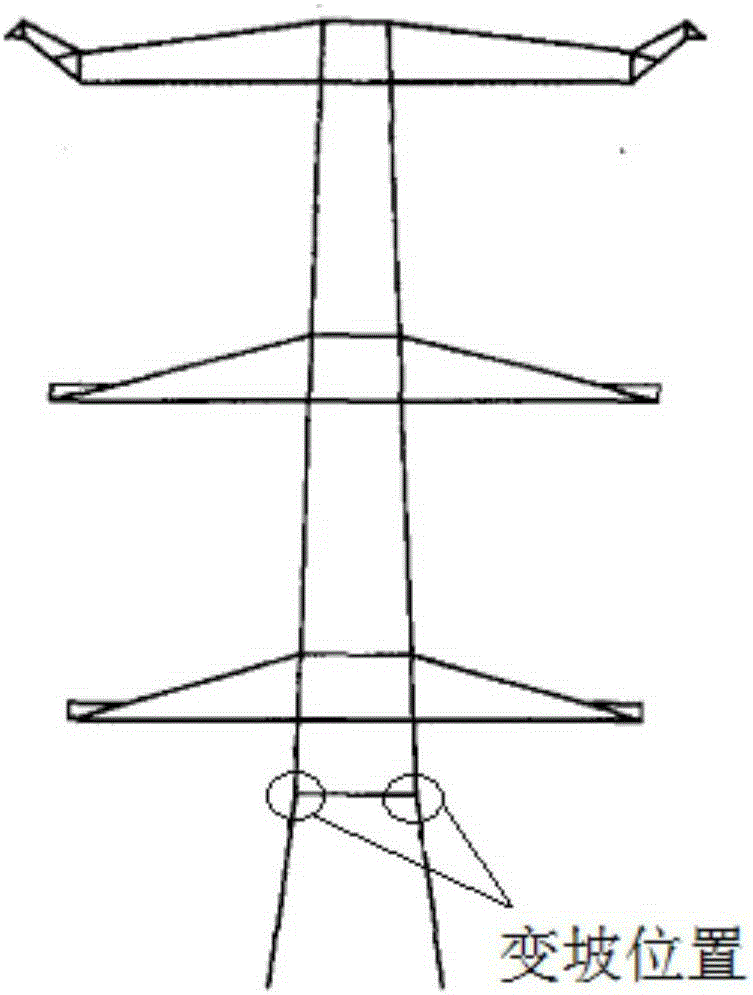 一种输电线路钢管塔变坡节点设计方法与流程
