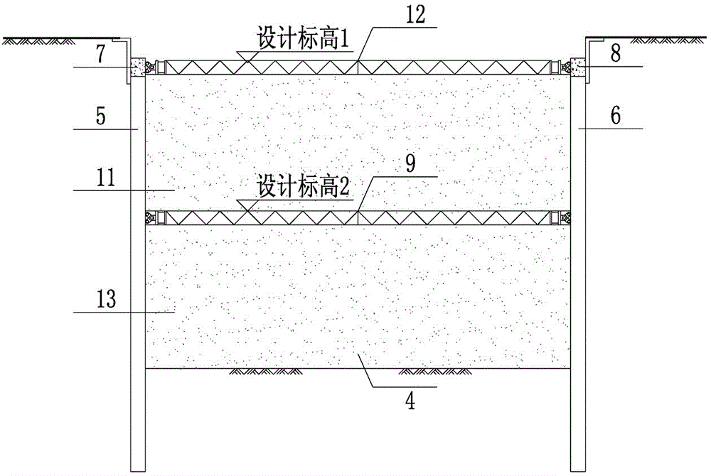 一種地鐵基坑大跨度支撐體系的制作方法與工藝