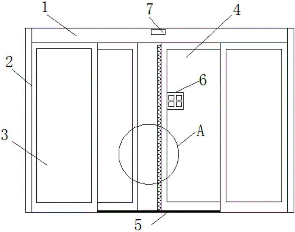 一种自动门控用防夹机构的制作方法与工艺