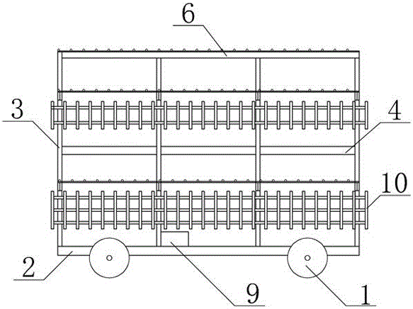 一種隧道開挖施工折疊式臺(tái)車的制作方法與工藝