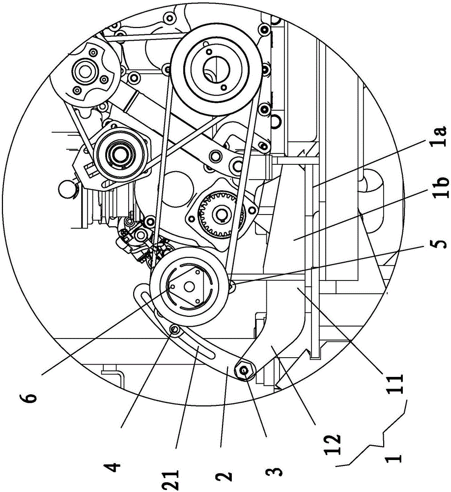 機(jī)械行走式工程車空調(diào)壓縮機(jī)簡易安裝結(jié)構(gòu)的制作方法與工藝