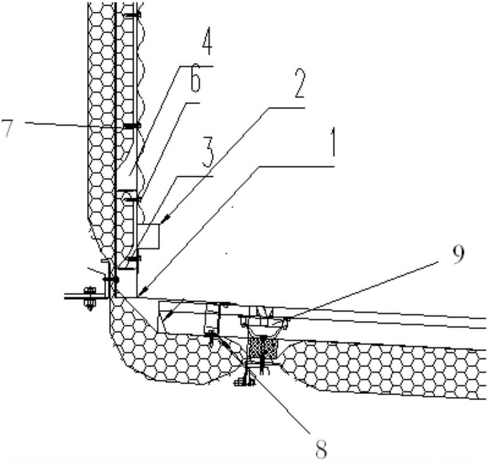 低跨屋面屋脊与高跨墙面的节点构造系统的制作方法与工艺