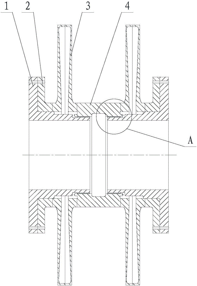 一种双传动副的金属膜盘挠性联轴器机构的制作方法与工艺