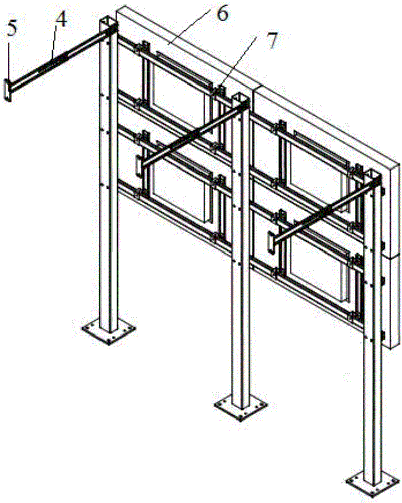 一种单立柱拼接屏安装支架的制作方法与工艺