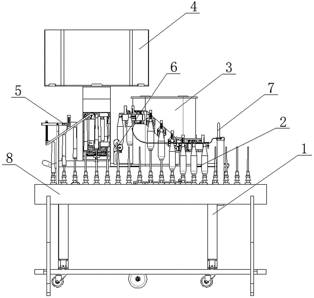 一种精纺落纱机插拔管定位动力装置的制作方法