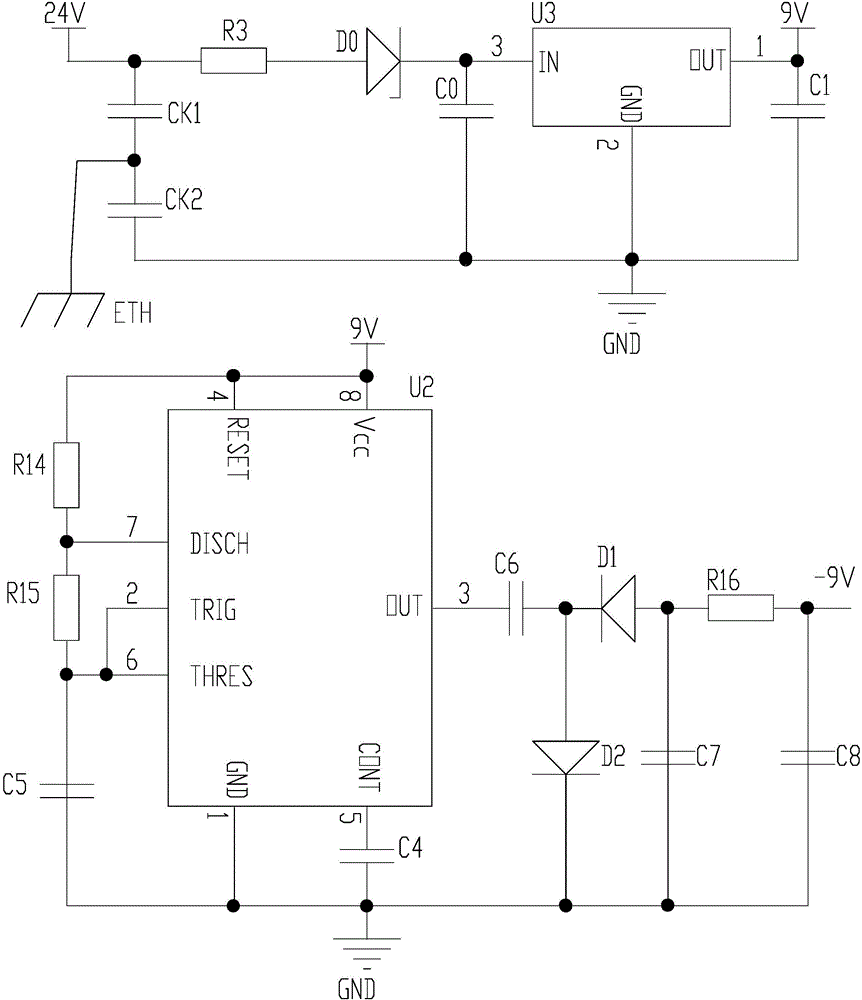 一種用于正壓送風(fēng)機(jī)的氣壓測(cè)量電路的制作方法與工藝