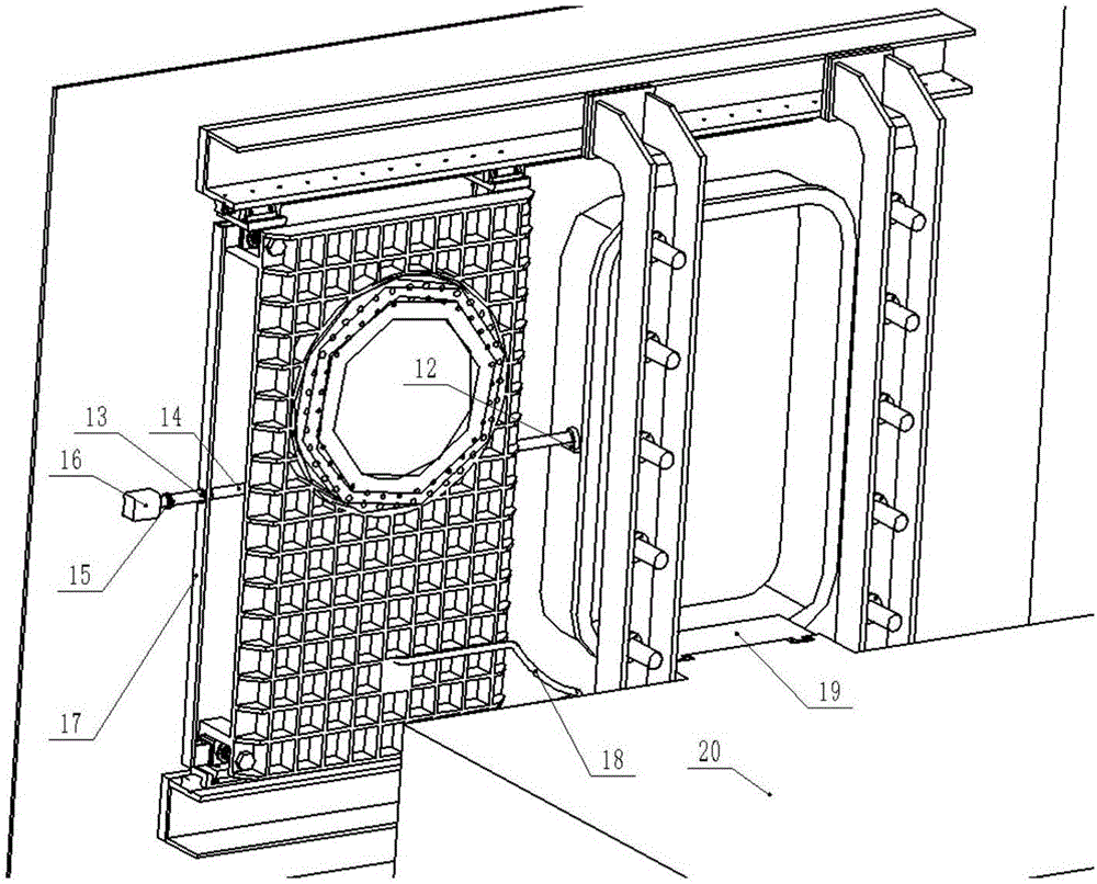 推杆以及风洞试验段侧门装置的制作方法