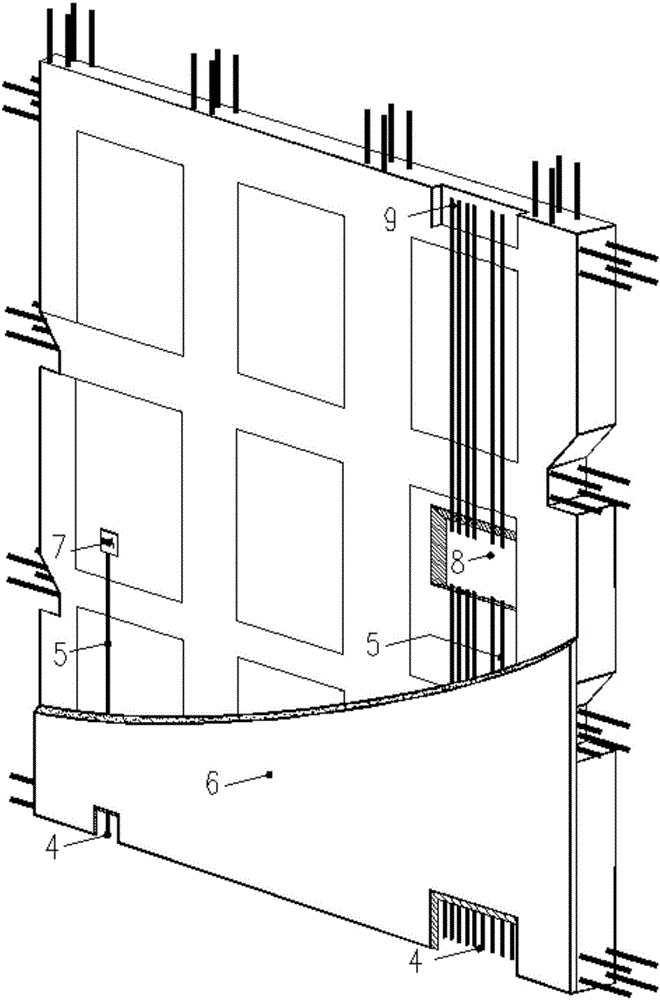 基于倒梯型槽式复合墙板的建筑设备管线一体化结构及设计施工工艺的制作方法与工艺