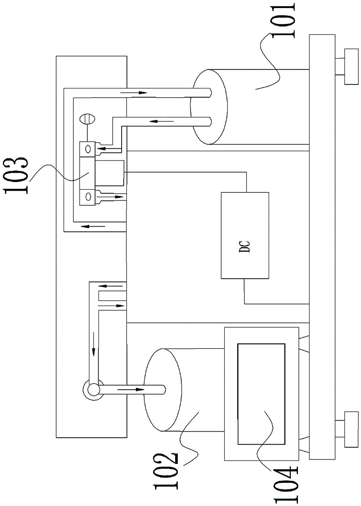 医用对向流型质量流量计的质量流量标定装置的制作方法