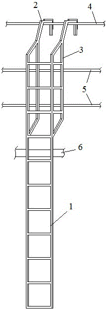 空冷風(fēng)機(jī)檢修專用爬梯的制作方法與工藝