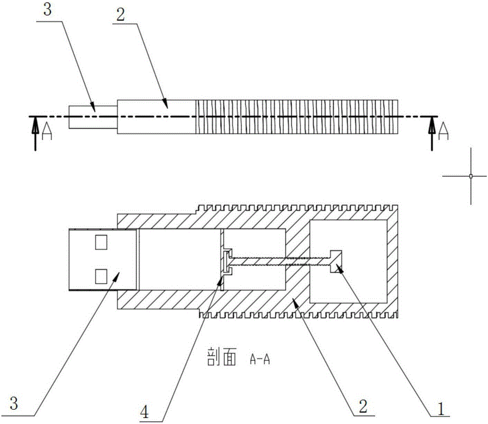 一种旋转式免摘盖U盘的制作方法与工艺