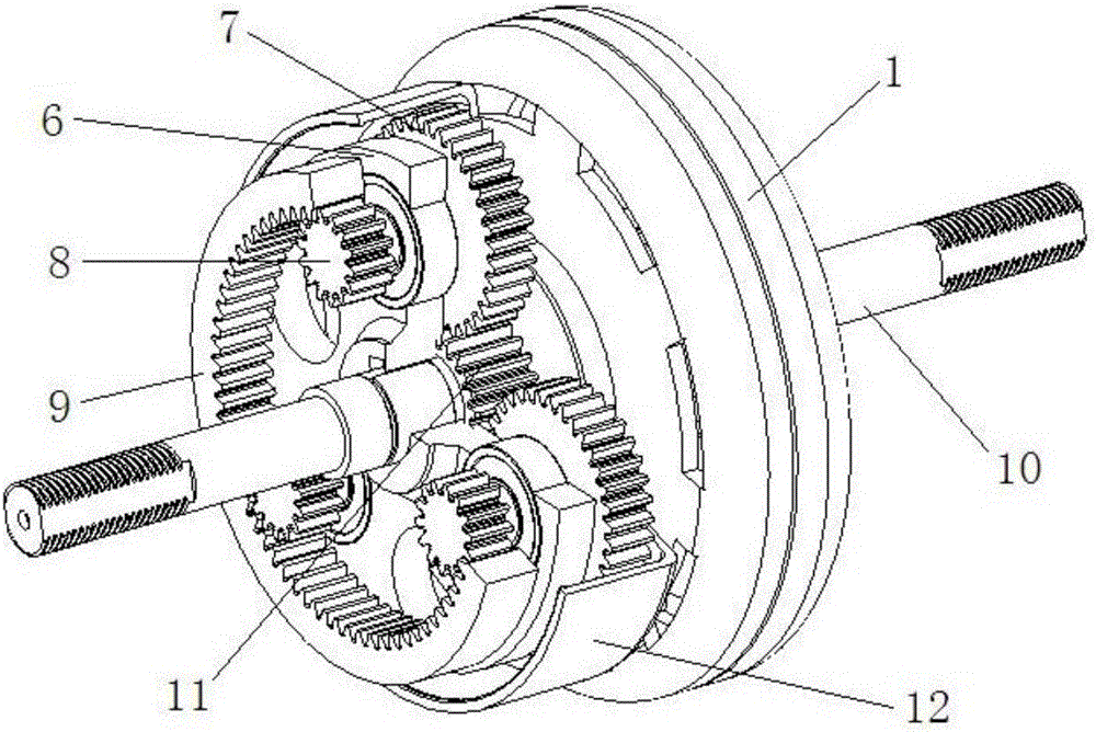 一种盘式无铁芯直流电机驱动的有齿轮毂电机的制作方法与工艺