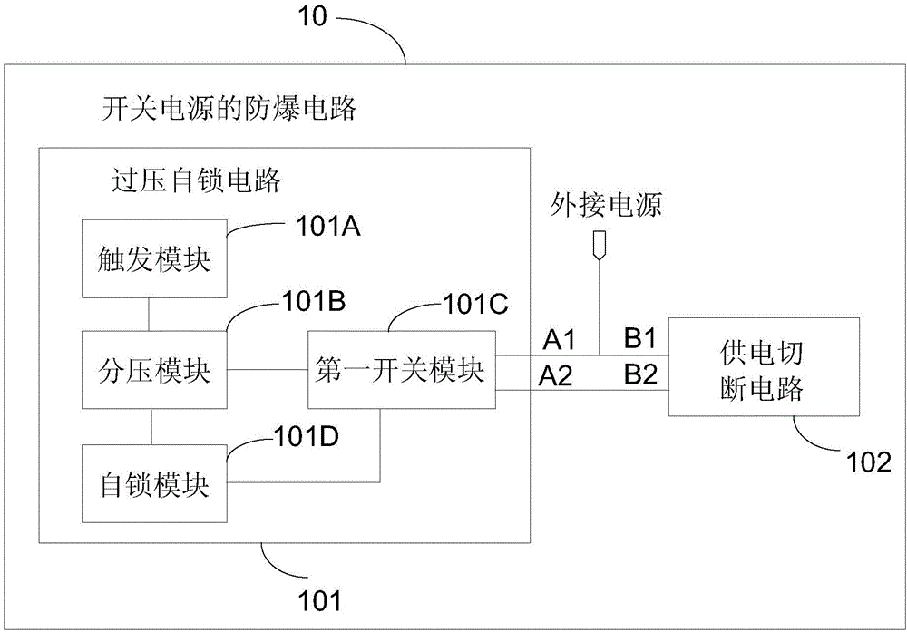 開關電源的防爆電路的制作方法與工藝