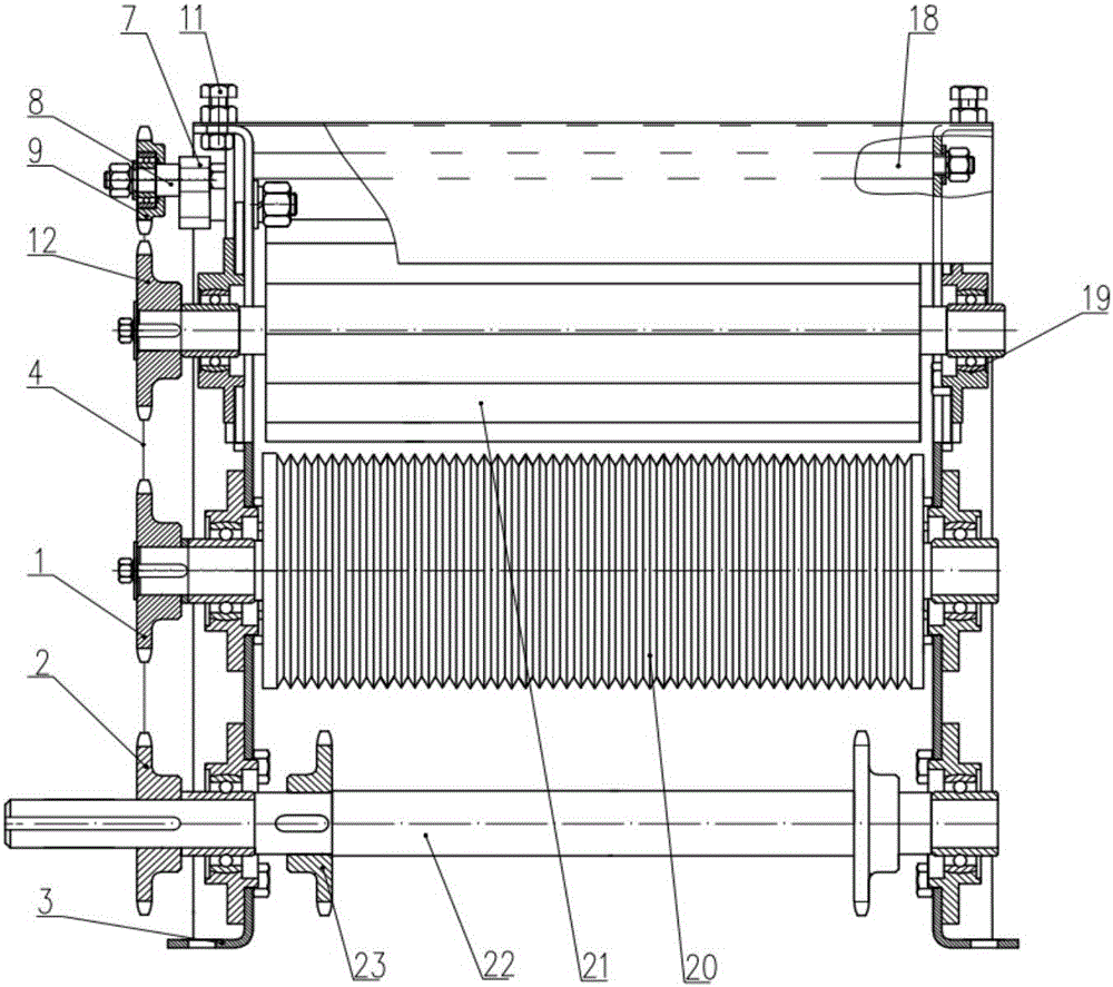 三辊式中型揉丝机进料夹持机构的制作方法与工艺