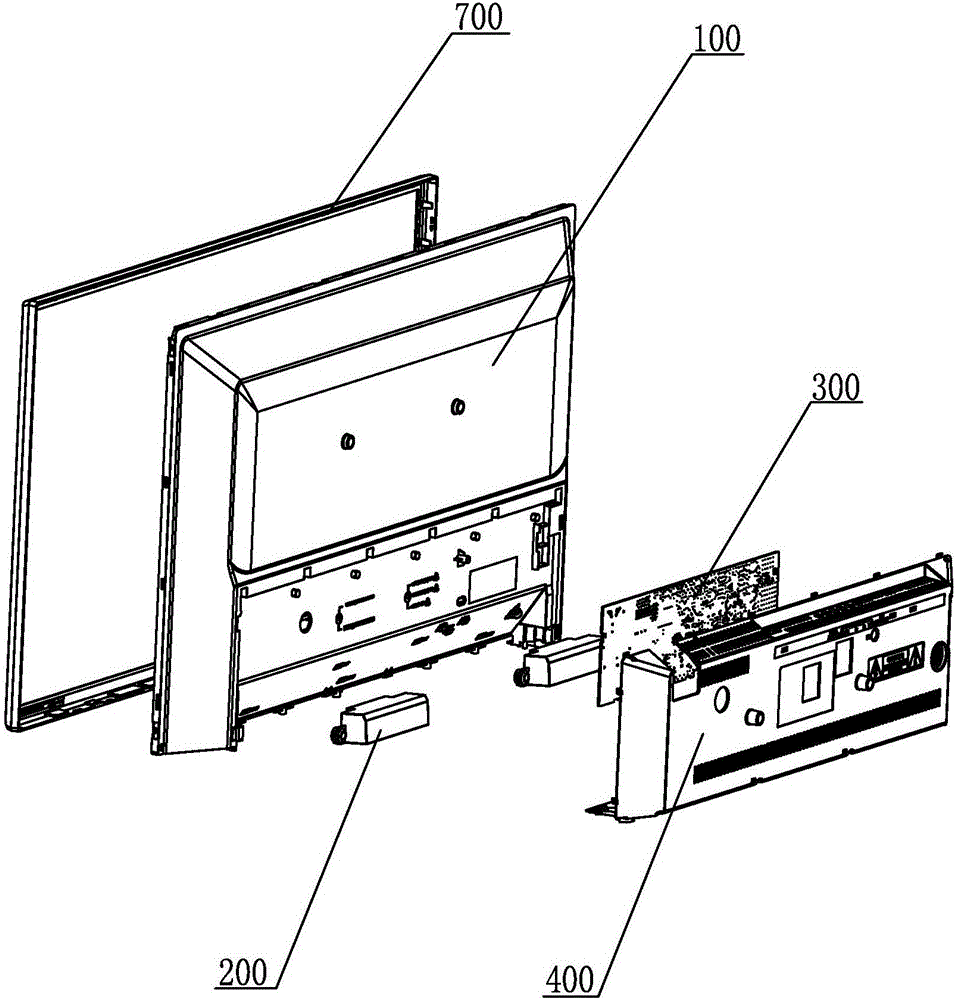 一体化电视机背板的固定结构的制作方法与工艺