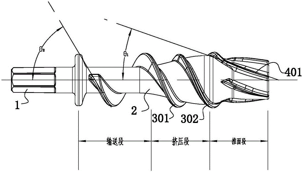 一种面条机用螺杆及面条机的制作方法与工艺