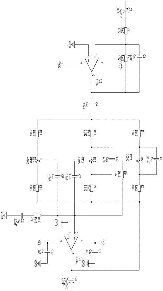 一種帶均衡器的具有功放功能的耳機降噪電路的制作方法與工藝